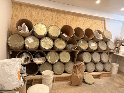 Les barils de malts (Munich, Vienna, chocolat, avoine…).